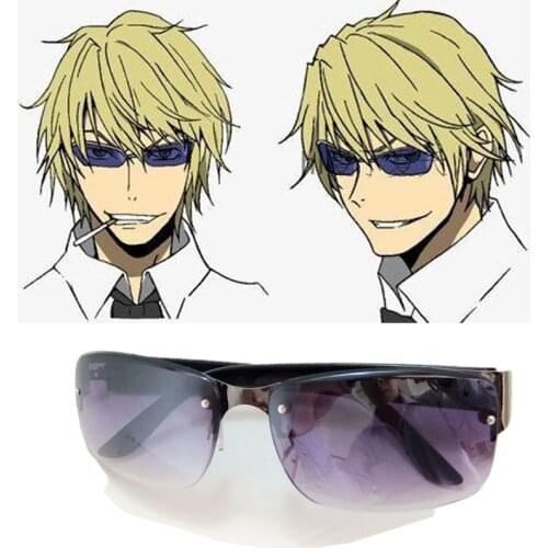 Anime DuRaRaRa!! Heiwajima Shizuo Sunglasses Eyewear Cosplay Glasses Cosplay Accessories Halloween carnival glasses Anime Props