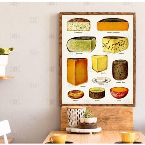 Dessert Cake Coffee Canvas Art Painting Nordic Home Decoration Posters and Prints Wall Pictures for Kitchen Restaurant No Frame