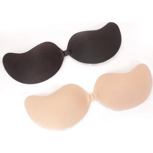 DHL or fedex 50pcs/lot Adhesive Invisible Bras For Women Seamless Silicone Sticky Bralette Strapless Front Closure Push Up Bra