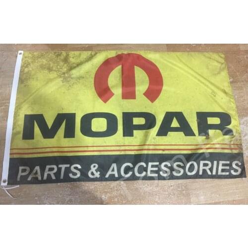 Mopar flag 3x5 FT Banner 100D Polyester Flag Brass Grommets