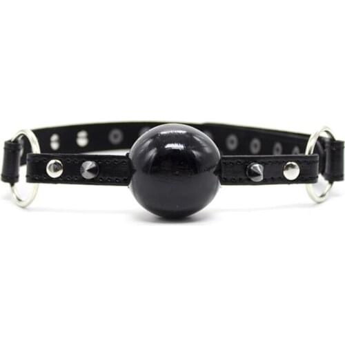 PU Leather Silicone Gag Firting Sex Products Open Mouth Gag Slave bdsm Bondage Restraints SM Erotic Sex Toy for Women Couples