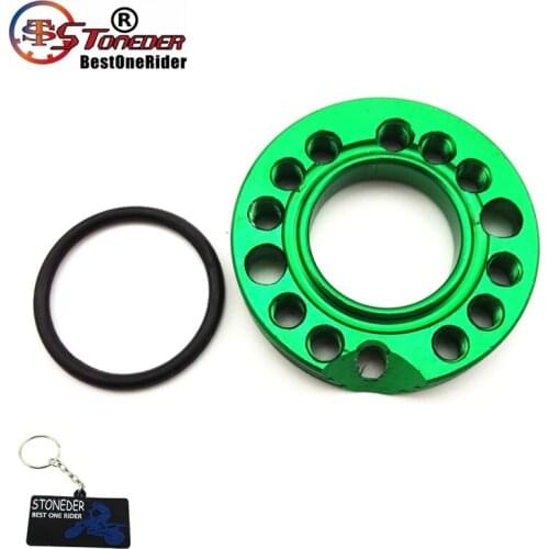 STONEDER 28mm Carb Green Adjuster Carburetor Inlet Intake Manifold Spinner Plate Adaptor For Motorcycle Pit Dirt Bike