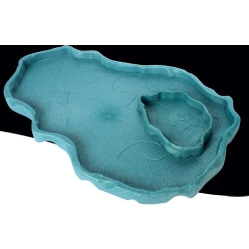 Pet Reptile Feeder Bowl Basin Feeding Tray Dish Food Water Dispenser Pot for Turtle Tortoise Lizard Crabs Water Feeder