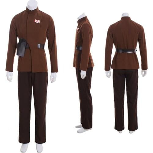 Cosplaydiy Custom Made Imperial Officer Brown Cosplay Costume Adult Army Military Fancy Unifrom Suit L320