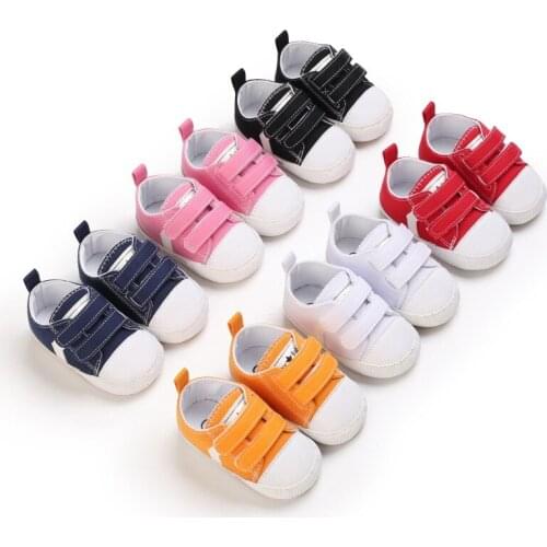Baby Canvas Classic Sports Sneakers Newborn Baby Boys Girls First Walkers Shoes Infant Toddler Anti-slip Baby Shoes