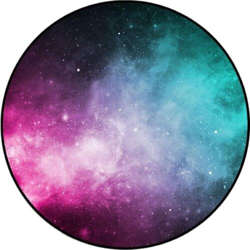 Nordic Style Living Room Round Rug Modern Home Starry Sky Carpet Fashion Childrens Room Bedroom Decoration Floor Mat Rugs 120CM