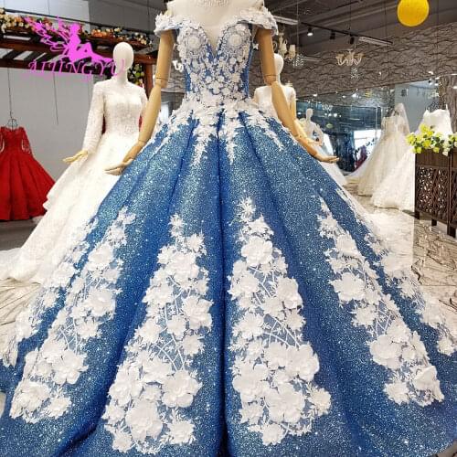 AIJINGYU Lace Vintage Wedding Dresses Plain Gowns Queen Frocks Long Back Weeding For Bride Luxury Gown Wedding Wear