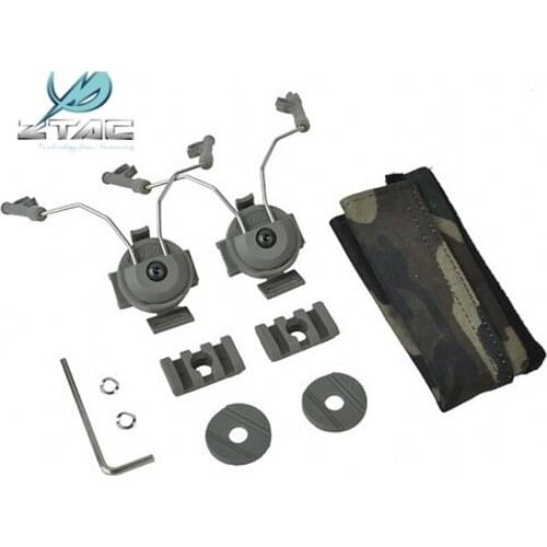 Z Tactical Peltor Helmet Rail Adapter Set For Comtac I/II Headset Military Wargame Hunting Airsoft Headset Accessory Z046 FG