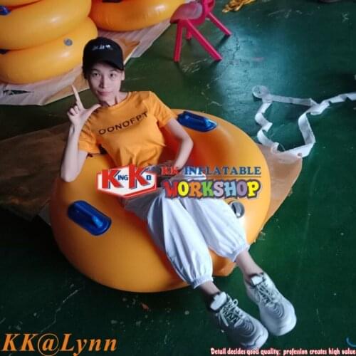 Inflatable Pool Float Ski Snow Tube Toys Pump Up Snowland Sled Ring