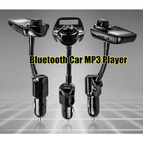 New Bluetooth Handsfree CarKit Bluetooth FM Transmitter For Smart Phone MP3 Player Car Kit Charger
