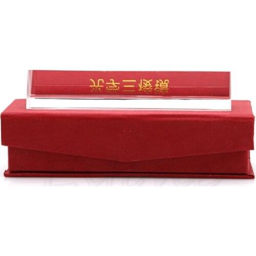 Optical 6" 15cm Glass Triple Triangular Prism Physics Teaching Light Spectrum