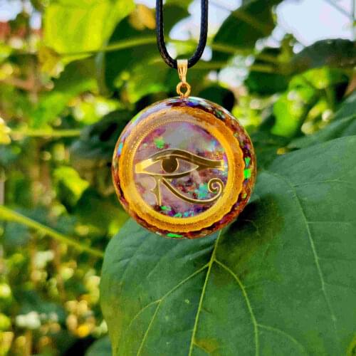 Orgonite Energy Pendant Orgone Crystal Necklace Men And Women Career Amulet Magnetic Field Energy Converter witca