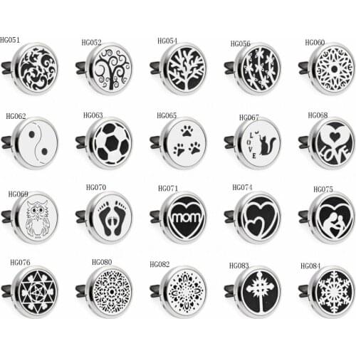 20 styles paws footprint cloud Aroma Locket Car Diffuser vent clips parfum Essential Oil Perfume locket Magnetic 10 Pad random
