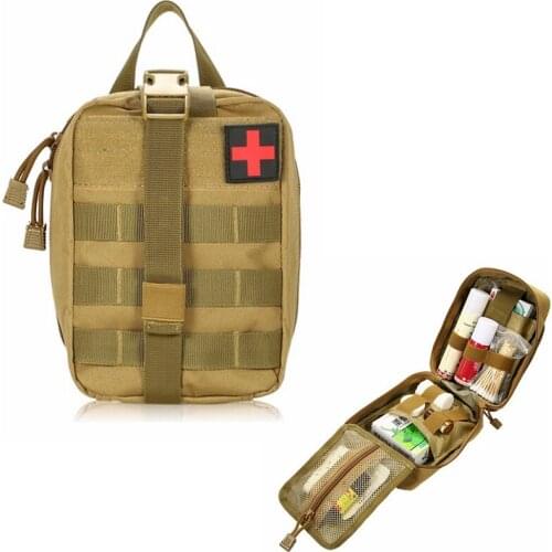 Outdoor Hiking EDC Molle Tactical Pouch Bag Emergency First Aid Bag survive Kit Package Travel Camping Climbing Medical Kits Bag