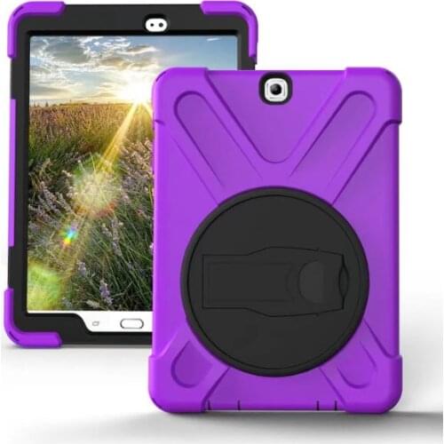 Shockproof Kids Case For Samsung Galaxy Tab S2 9.7 T810 T813N T815 T819 Defender Cover Kickstand Silicone Rubber Case