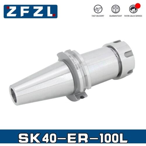 1PC SK40 ER16 ER20 ER25 ER32 ER40 100L spring collet tool holder DIN69871 SK ER high precision CNC machining center
