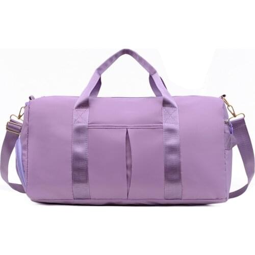 Shoulder Training Bag Sports Bag Mens Travel Bag Womens Tote Messenger Travel Duffel Bag Dry and Wet Separation Fitness Bag