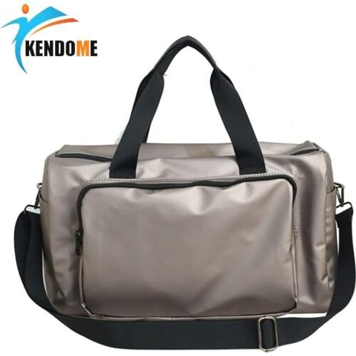 2020 Men Gym Training Bags Women Sports Shoulder Bag Female Light Folding Waterproof Handbag Male Travel Duffle Sac De Sport