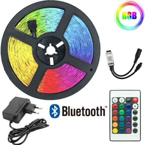 LED Lights Strips Flexible Bluetooth phone Controller 2835 waterproof EU BackLight Lamp Night light Luminous String For Bedroom