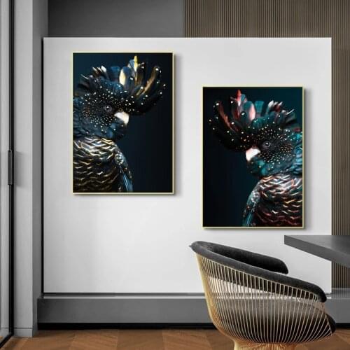 Animal parrot art style home decoration art decoration HD quality kindergarten kids room poster canvas painting