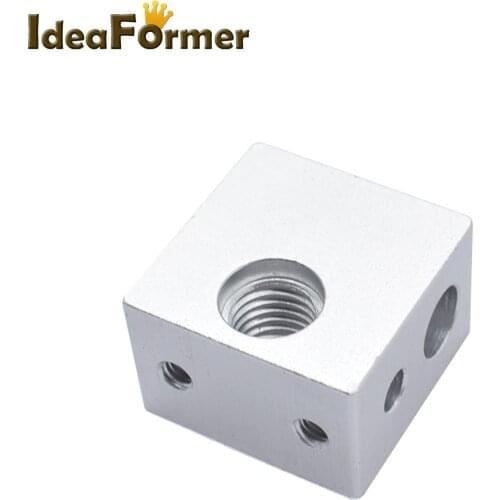 1/5pcs 3D printer Aluminium Heat Block MK 10 MK 2 for Makerbot Extruder Makerbot 10 Makerbot 2 dedicated heated aluminum block