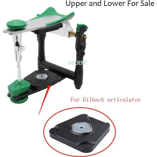 1pcs Dental Lab Materials Plastic Plate Metal Piece Upper Or Lower Universal Fitting On Girrbach Articulator Model Bite