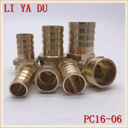 10pcs/lot Copper pagoda joints Brass joint/water pipe joint/gas joint pc16-06 Brass Pipe Fitting
