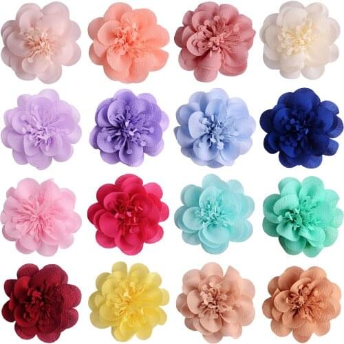 100pcs Dog Accessories Dog Flower-Collar Charms Handmade Flowers Dog Bowties Collar Pet Supplies