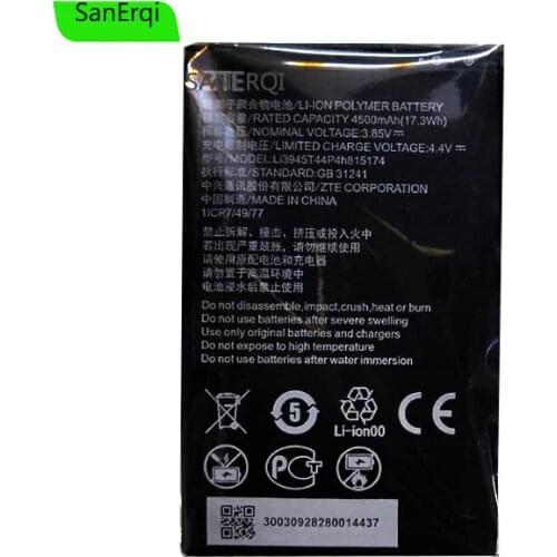 4500mAh Battery Li3945T44P4h815174 4500mAh For ZTE Battery