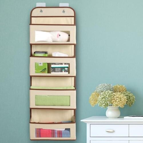 4-Layer Non-Woven Fabric Hanging Bag For Storage Behind Multi-Layer Finishing Bag Transparent The Hanging Door 1Pc Window w U8Y7