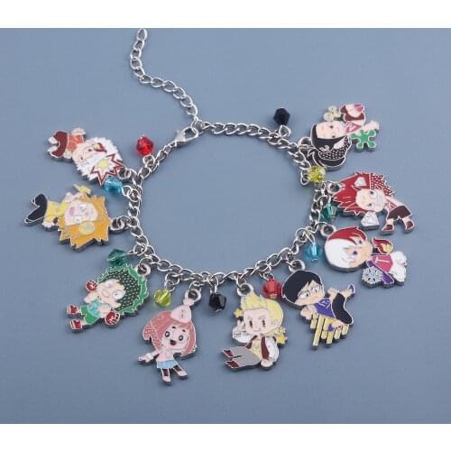 My Hero Academia Keychain Enamel Alloy Metal Key Chains Charm Izuku Midoriya pendant Figure Accessory Gift Toys