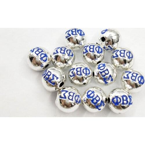 10pcs Phi Beta Sigma Fraternity Bead 10MM For Charms Women DIY Jewelry Accessories
