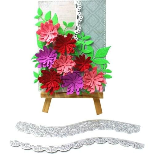Floral Borderlines Metal Cutting Dies for DIY Scrapbooking/Card Making/Kids Fun Decoration Supplies