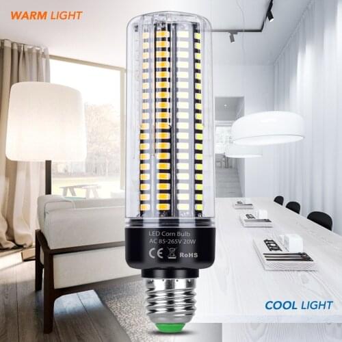 E27 LED 110V Bombillas Corn Light E14 LED Indoor Candle Lamp 3.5W 5W 7W 9W 12W 15W 20W Bulb No Flicker 220V Ampoule Chandeliers
