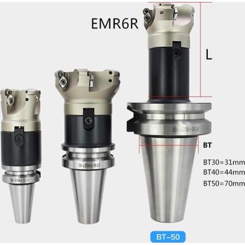Face end mill shoulder milling cutter KEMR6 and BT50 Tool holder set CNC Milling New
