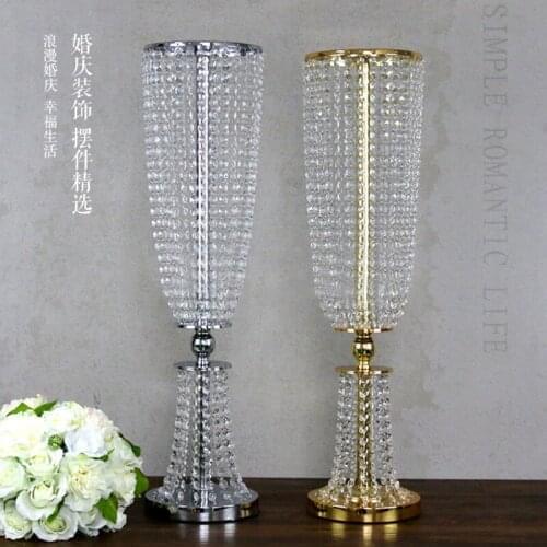 Hot 80cm (H) Wedding Crystal Table centerpiece Wedding Decoration 10pcs