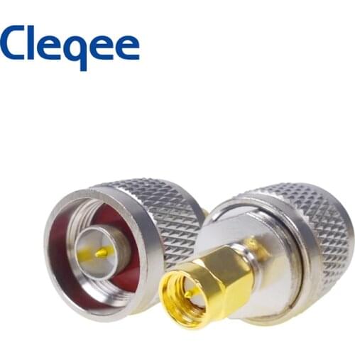 JXSINONE 2PCS High Quality Copper RF Coax N Male To SMA Male Connector Coaxial SMA To N Plug Adapter