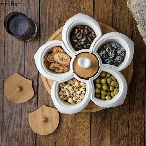 Flower Type Ceramics Plate Flavor Small Dish Seasoning Dish Food Plate European Fruit Dish Tableware White Desktop Storage Tool