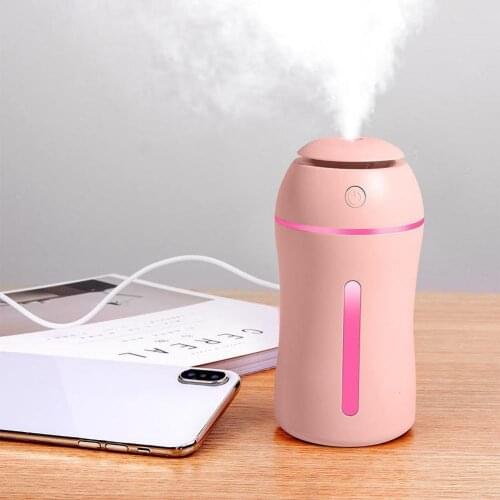 Compact size portable Mini USB Silent Air Humidifier Automatic Power-off Aroma Diffuser for Office LED Light Air Humidifier