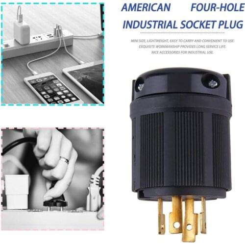 Heavy Duty Industrial Grade UL Listed Generator Hot Power Locking NEMA L14-30P Twist-Lock Plug 30A 125-250V 3P 4W US Outdoor
