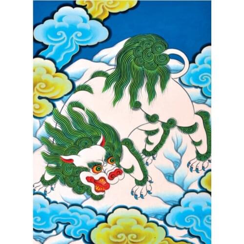 DIY Poured Glue Diamond Painting Kits Embroidery diamond Scalloped Edge scene Child Home Wall Decor landscape flower art