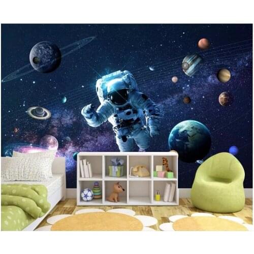 3d wall papers home decor custom photo Space star astronaut romantic childrens room 3d wall murals wallpaper for walls 3 d