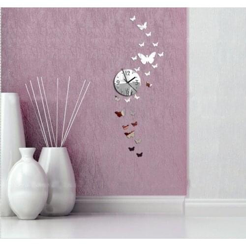 New Wall Clock Horloge Modern Design Reloj De Pared Large Decorative Digital Watch Living Room 3D DIY Acrylic Mirror