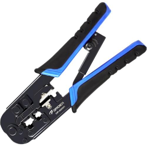 4P/6P/8P Network Ratchet Crimping Plier Ethernet RJ11/RJ12/RJ45 Data Cable and Telephone Telecom Wire Crimper Tools