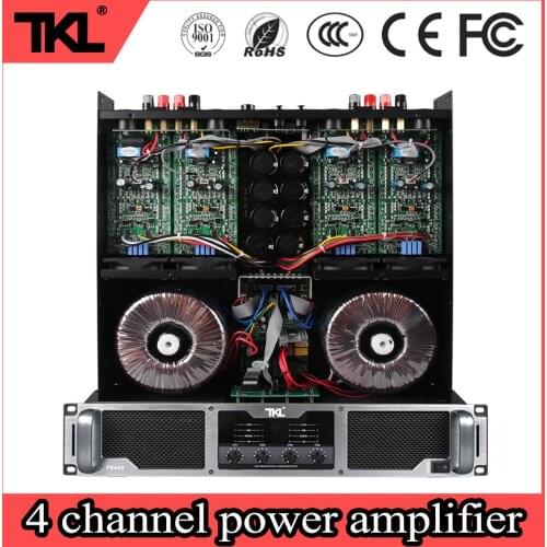 TKL 4ch * 400W 8 ohms power amplifier stage performance dj professional power amplifier