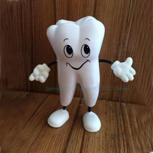 Dental Gift Tooth figure Squeeze Soft PU Foam Tooth Stress Reliever Dentistry Promotional Item Dentist Gift