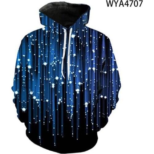 Meteor Shower Cool Men Women Children Sweatshirts 3D Printed Pullover Hoodies Long Sleeve Boy Girl Kids Streetwear Jacket