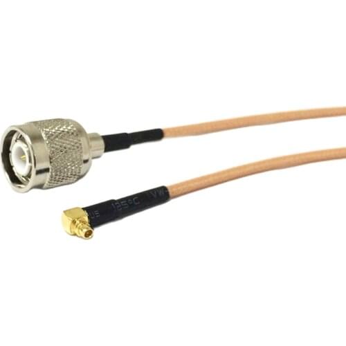 Wireless modem extension MMCX Male Right Angle to TNC male RG316 cable Wholesale Fast Ship 15CM 6" Adapter