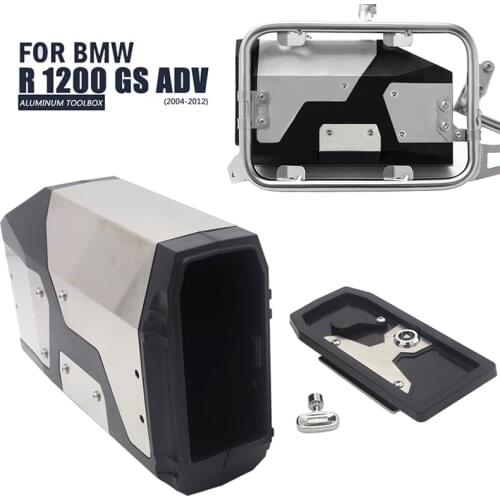Tool Box For BMW r1250gs r1200gs lc & adv Adventure 2002 2008 2018 for BMW r 1200 gs Left Side Bracket Aluminum box
