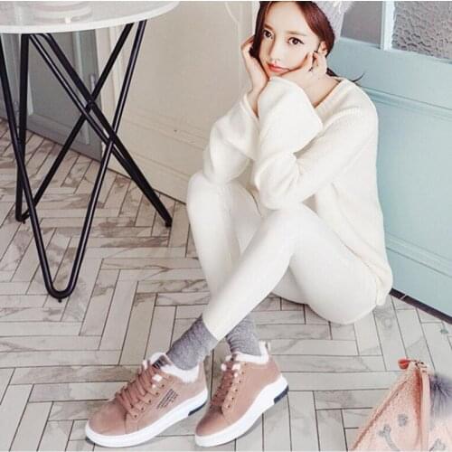 Dropshipping Cotton Shoes Female New Womens Boots Winter Plus Velvet Cotton Shoes Thick-Soled Warm Snow Womens Cotton Boots